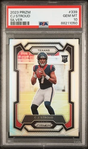 2023 Panini Prizm #339 Cj Stroud Silver Prizm PSA 10