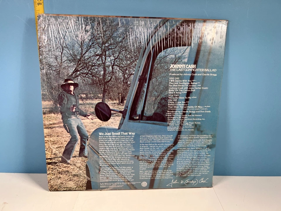 🔥 1976 JOHNNY CASH - The Last Gunfighter Ballad Columbia LP KC34314 Near Mint - Image 4 of 4