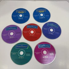 PrintMaster Platinum 12 (2002): 7-CD Set - Install, Program & Art CDs-Windows
