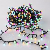 LED Lichterkette 500 Kugeln Mit Timer - Bunt - Garten Party Deko Beleuchtung