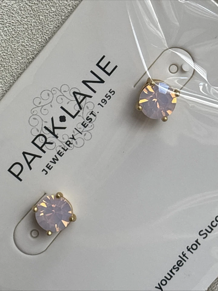Park Lane Impression Earrings Light Pink Opal Gold Tone Fashion NWT Lovely - Изображение 2 из 4