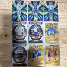 Panini NASCAR Kaleidoscopic & Pot of Gold 9 Card Lot of Gordon Hamlin Larson