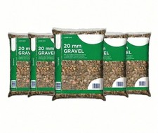 20mm Natural Garden Gravel - 5 Bags (125kg) | Decorative Stone Driveway Path
