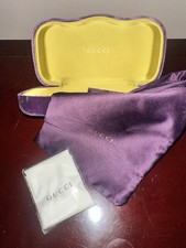 Gucci Large Sunglasses Case Purple Velvet Har...