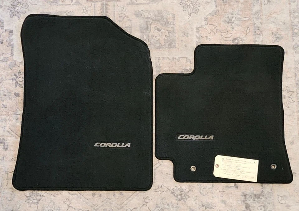 Tapetes Toyota Corolla 2009-2013 fabricante de equipamento original conjunto de 4 2010 2011 2012 etiqueta - Imagem 3 de 3