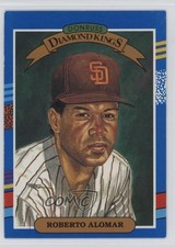 1991 Donruss Diamond Kings Roberto Alomar (3 Yellow Stripes Top Right) HOF gp1