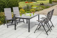 Mx Alu GartenmöBel Trivero Set 5Tlg. Esstischgruppe TerrassenmöBel BalkonmöBel
