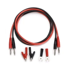 Sumnacon 4 in 1 Banana Plug Alligator Clip Pure Copper Fork Test Lead, 3.3 ft...