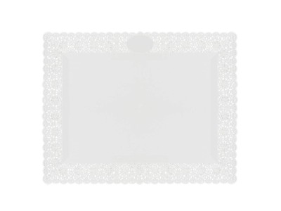 Pack Of 3 Rectangular Trays White Trinati 35x26
