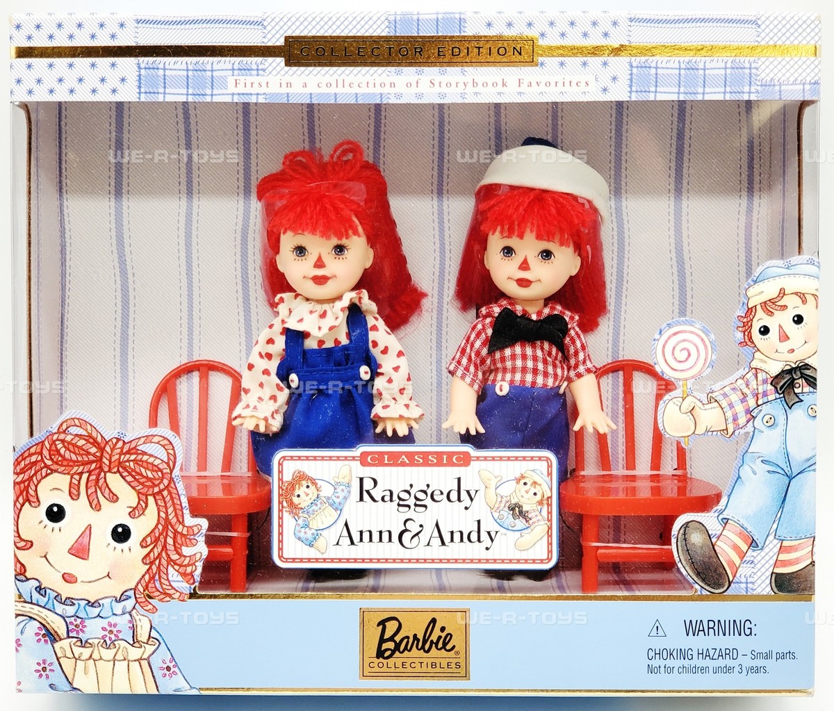 Barbie Raggedy Ann and Andy Kelly & Tommy Storybook Collectibles