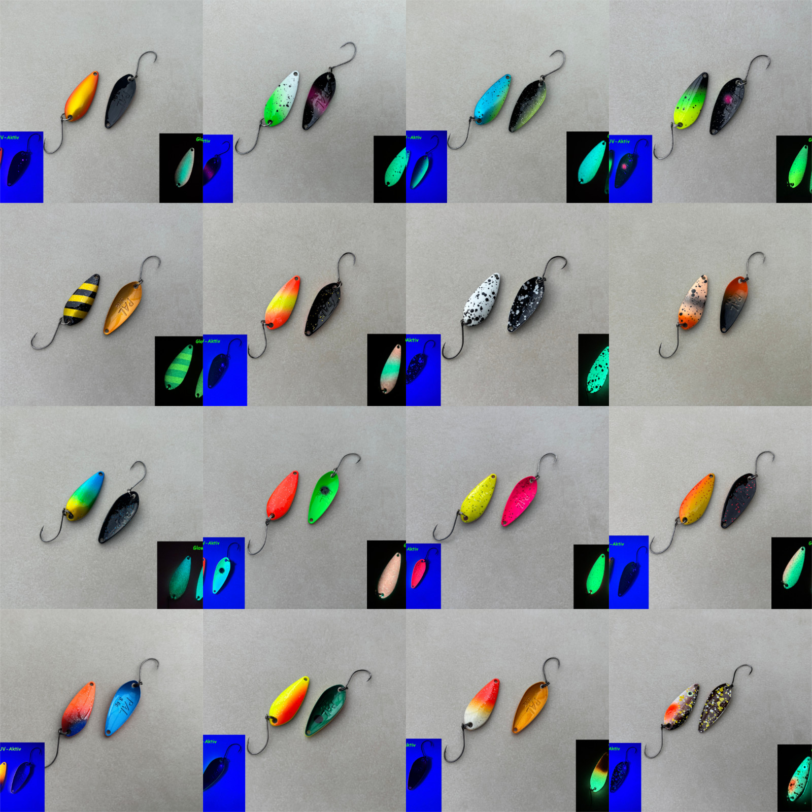 Forest Pal 1,6g 2,5g 3,8g Trout Spoon Forellenblinker 25 Farben
