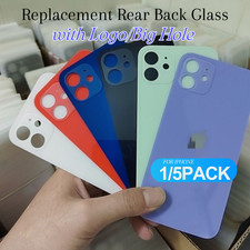 Lot Back Glass replacement Big Hole Logo For iPhone 11 12 13 14 15 16 Rear Cover