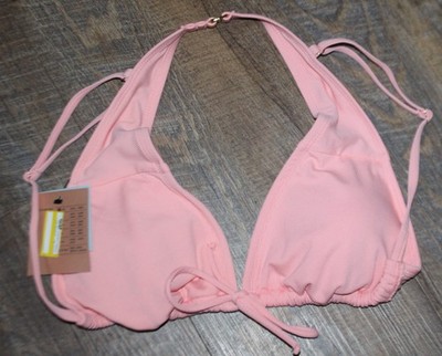 Women's Triangle Ribbed Bikini Top - Shade & Shore - Pink, Sz M (8-10)