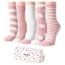 Women's Teen Girl's Fuzzy Socks Fluffy Warm Winter Cozy Animal Designs