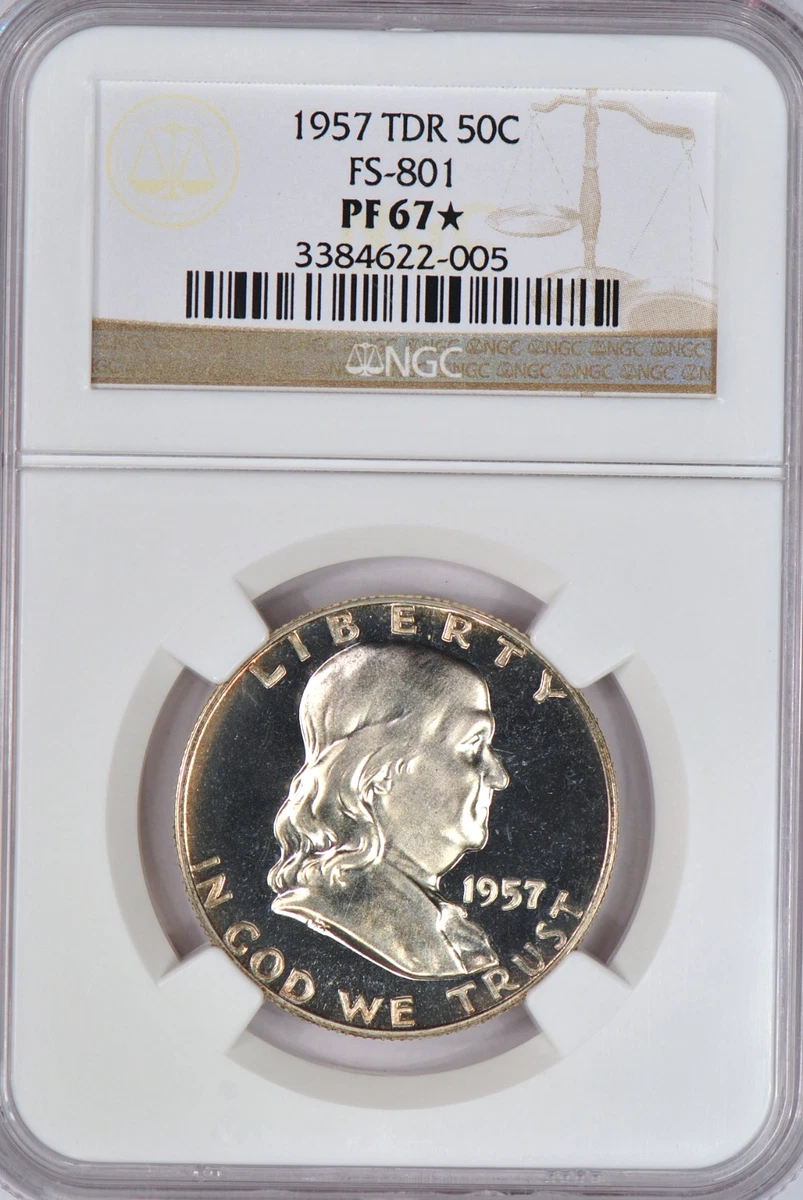 PR 67 1957 Franklin Half Dollars for sale | eBay
