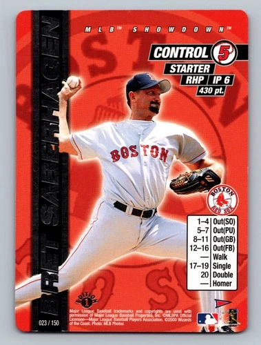2000 MLB Showdown Pennant Run 1st Edition Bret Saberhagen #023