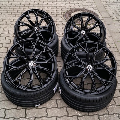 19 Zoll Alufelgen RW03 für VW Golf 8 7 6 5 GTI GTD Plus Sportsvan ET45 Schwarz