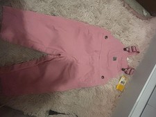 Carhartt Pink Cotton Overalls 18M Unisex Baby & Toddler Adjustable Waist Pockets
