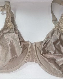 Wacoal 20421 Underwire Unlined Full Coverage Lace Bra size 38D nude