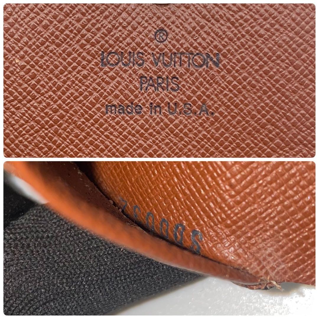 LOUIS VUITTON Monogram Portomonebie Carte Credit Trifold Wallet W Hook Authentic thumbnail 7