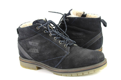 Bugatti Gr.44 Herren Halbschuhe Stiefel Boots Wildleder Navy  TOP L 254