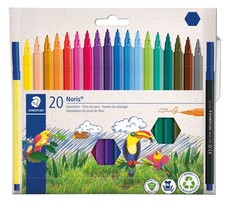 STAEDTLER Fasermaler Noris 20er-Set im Kartonetui 1mm  NEU OPV Bester Preis