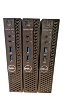 LOT of 3 Dell OptiPlex 3050 Micro i3-7100T 4GB WIFI WIN11 NO A/C NO SSD Tested