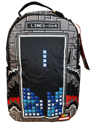 Sprayground Shark In Paris Backpack Tetris Retro Laptop School