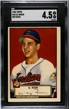 1952 Topps - Al Rosen #10 Redback SGC 4.5
