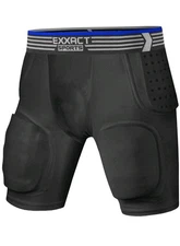 Exxact Sports Rebel 5 Pad Youth Football Girdle for Boys with Cup Pocket XS