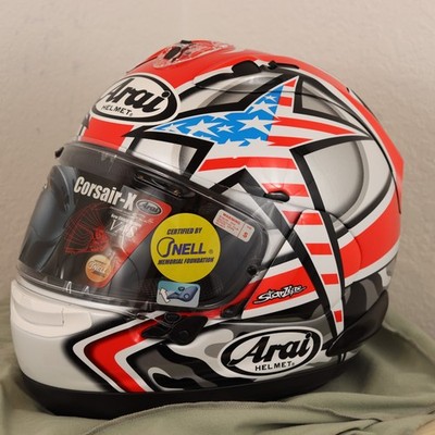 Arai Corsair-X Hayden Laguna Motorcycle Helmet Size Small QR