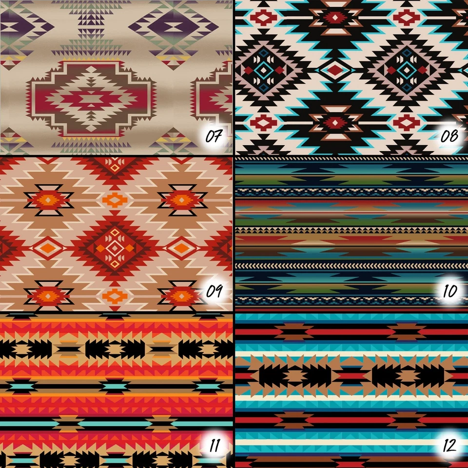 Native American Print Fleece Fabric - 60" Wide - Sold by The Yard & Bolt - Image 3 of 4