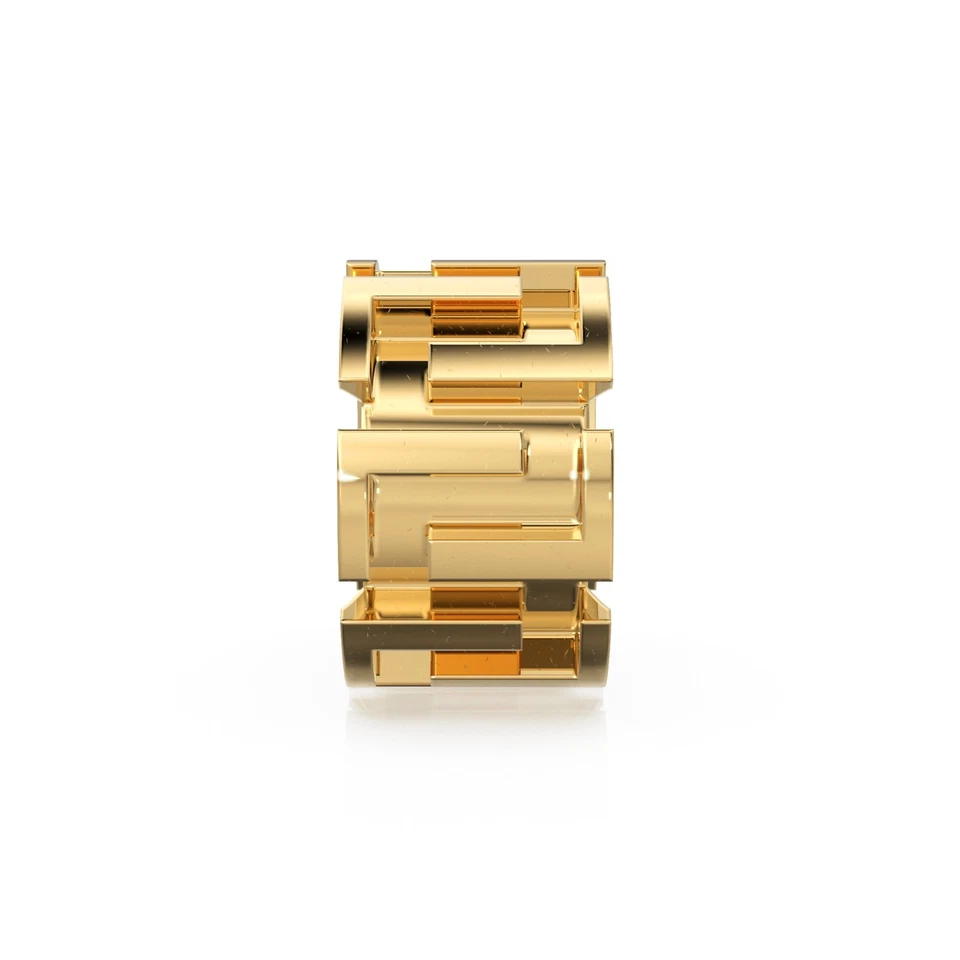 4 毫米设计师 18k 纯金珠/花式间隔手工发现 — 第 2/4 张图片