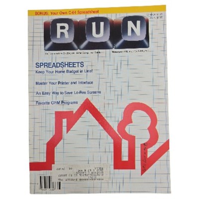RUN Magazine November 1986 Commodore 64 C-128 Software Computer Programs Vintage
