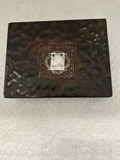 VTG Jan Barboglio Large Hammered Iron Box 9x7x4 – Silhouette – Mexican Artisan 