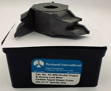 Delta 43-998  Shaper cutter Double tongue & Groove Lock Miter.  carbide tipped