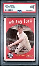 1959 TOPPS #430 WHITEY FORD PSA 2