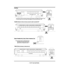 HOn3 D RGW Passenger Car 1912-1951 Dulux Gold