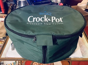 Details About Rival Crock Pot Oval Green Insulated Carry Bag For 3745 3755 3756 3760 3860