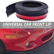Front Bumper Lip Splitter 2.5M/8.2ft Body Spoiler Chin Skirt Protector Universal