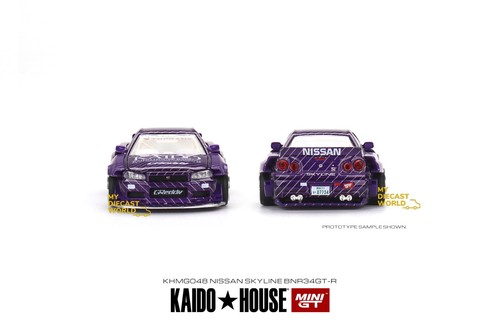 Kaido House x Mini GT 1:64 Nissan Skyline GT-R (R34) Kaido WorksV1 SEALED - Picture 5 of 7