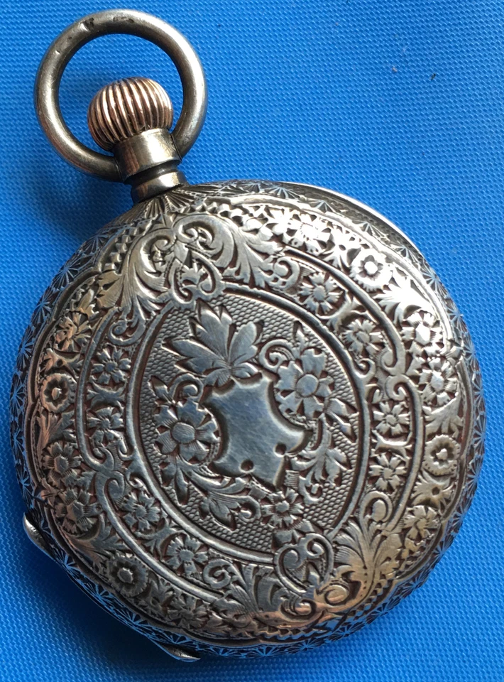 RARE BILLODES Pocket Watch Sterling Silver 935 Case Vintage / Antique Runs - Image 2 of 4
