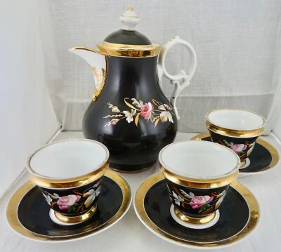 Porzellan Kaffee Service CT Altwasser um 1850 - Bild 1 von 4