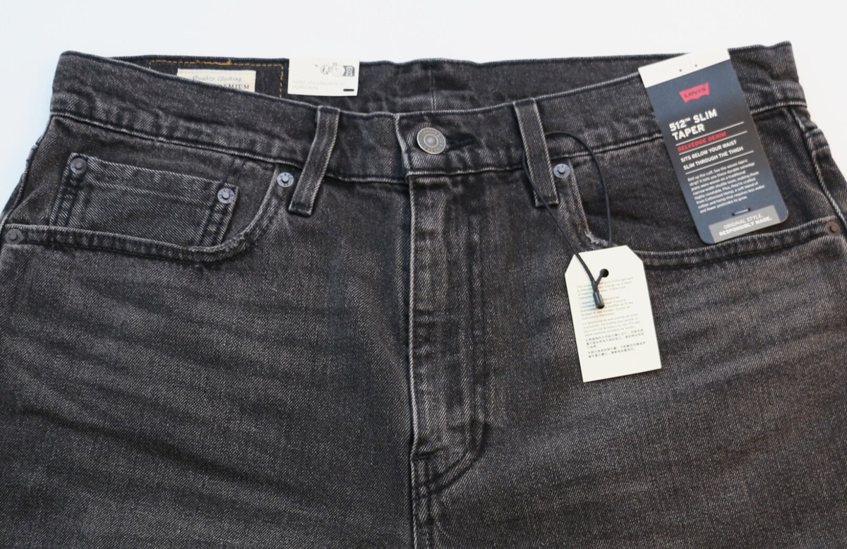 Levi's Premium 512 Slim Taper Fit Selvedge Men's Jeans W32 34 36