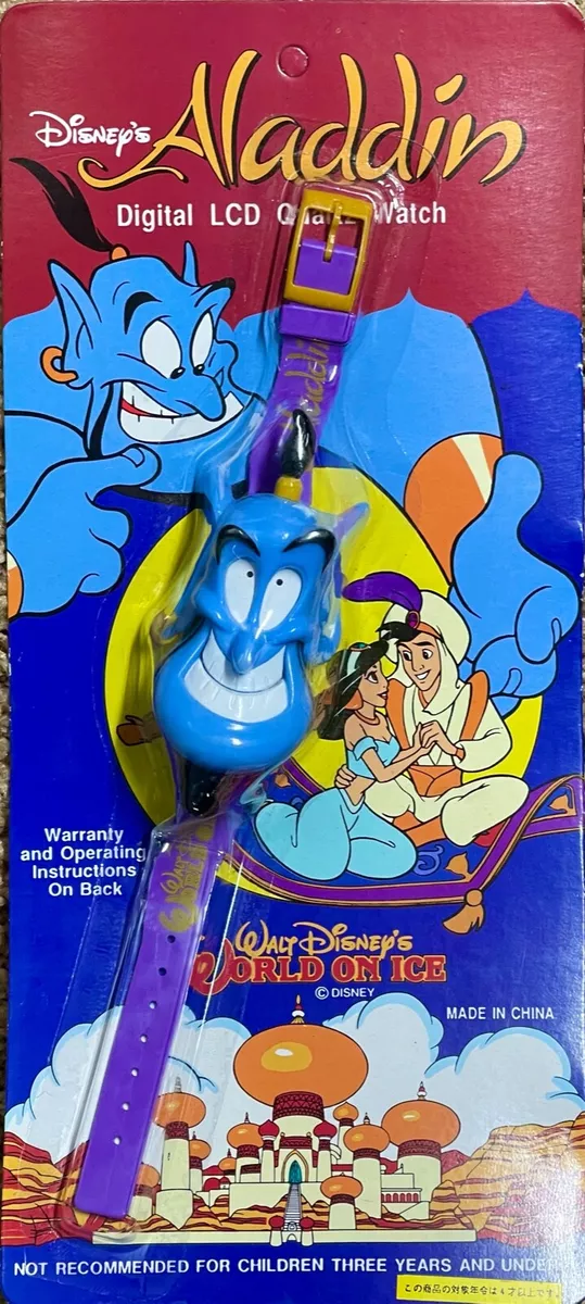 Vintage 1991 Walt Disney World on Ice ALADDIN Genie Watch NEW