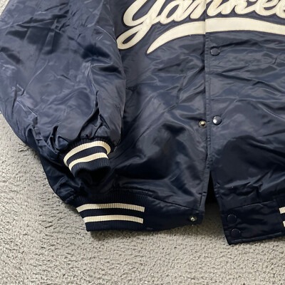 Vintage New York Yankees Jacket Mens XL Majestic MLB BIg Spell Out