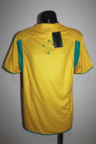 Australia Athletes SS T-Shirt Tee Yellow Man's Size Large BNWT BLK Running - Picture 3 of 5