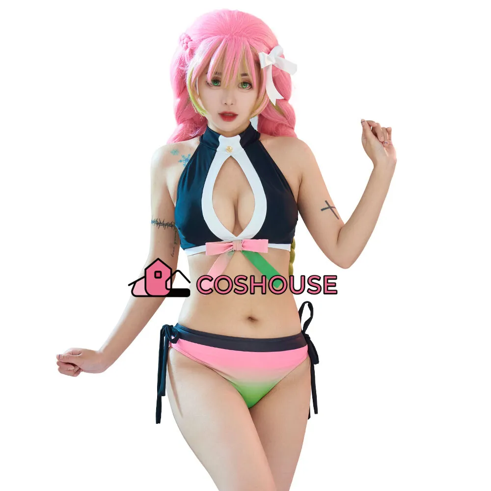 Cosplay Cosplay Bikini Beachwear Split Bikini Anime Swimsuit Set  Wish