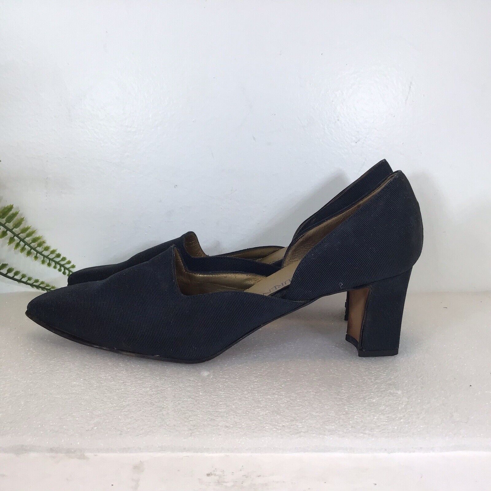 Yves Saint Laurent Vintage Womens Shoes Black Can… - image 4