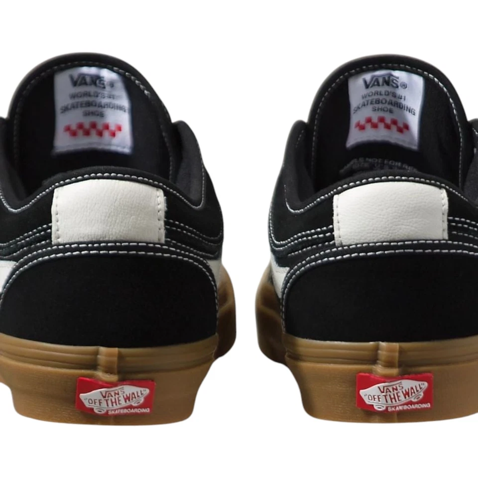 Mens Vans Chukka Low Sidestripe Skate Shoes Black/Gum - Image 4 of 4